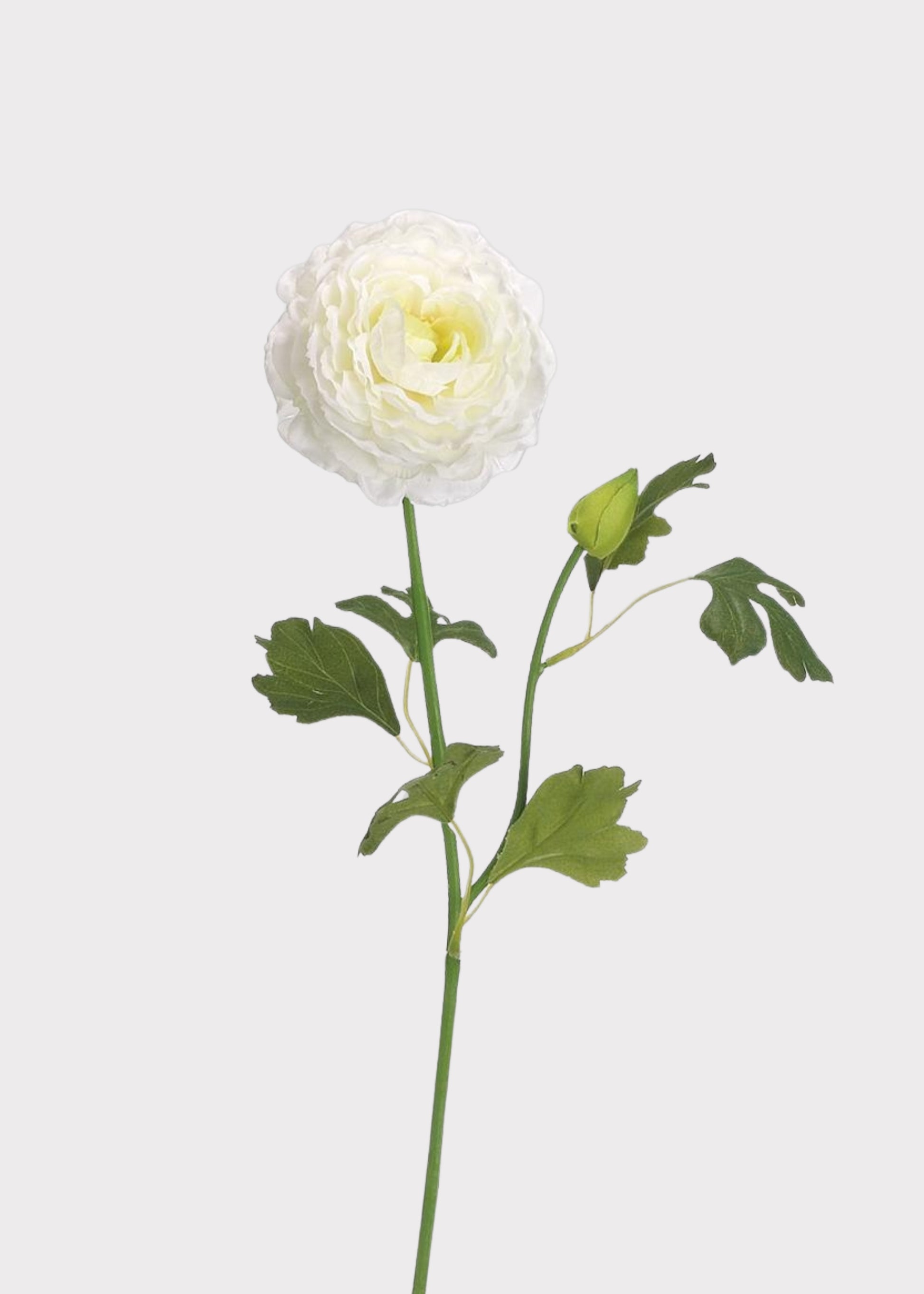 Cream White Artificial Ranunculus Flower 