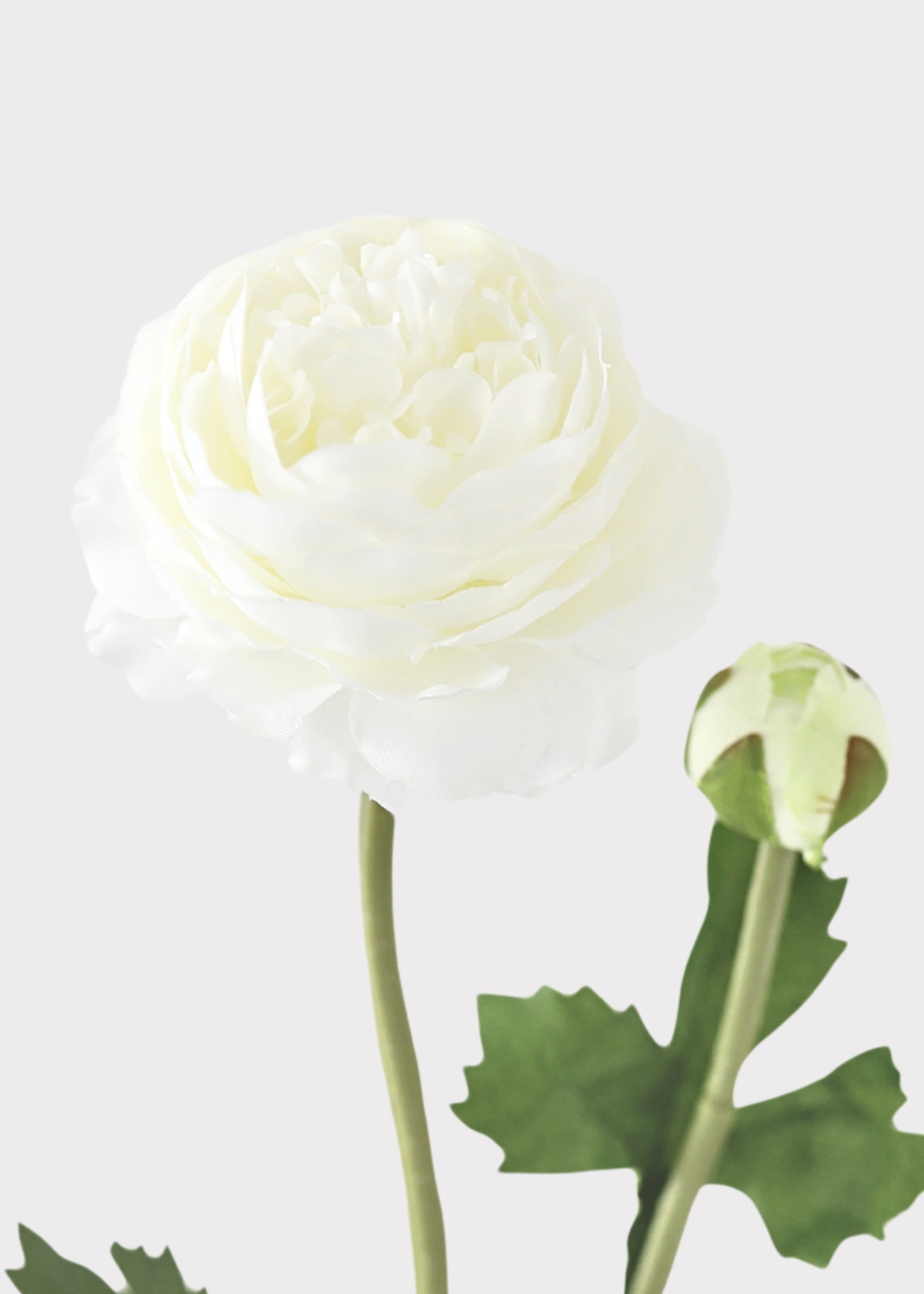 White Faux Ranunculus