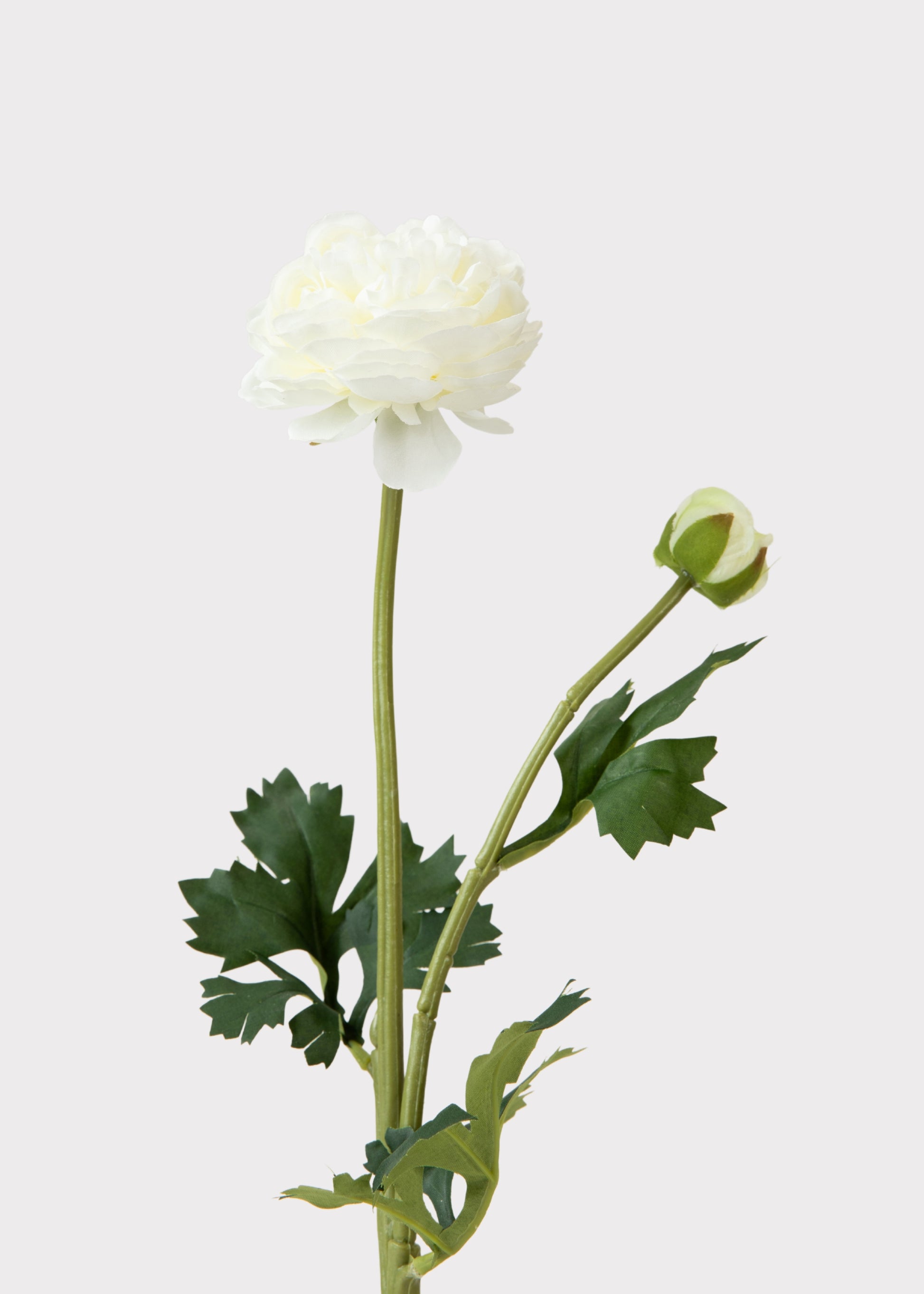 White Faux Ranunculus Flower
