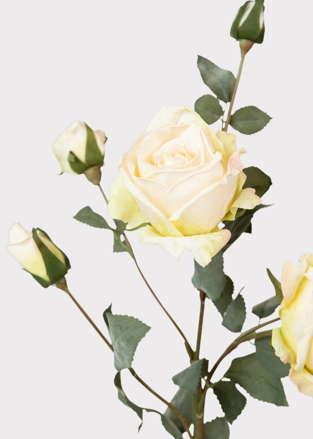 Dried Look Artificial Rose Stem