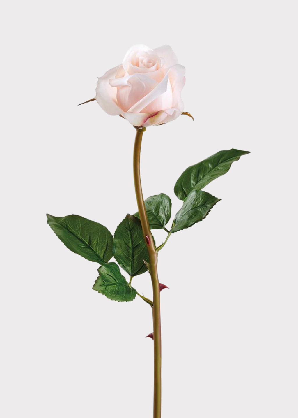 Blush Pink Real Touch Rose Bud