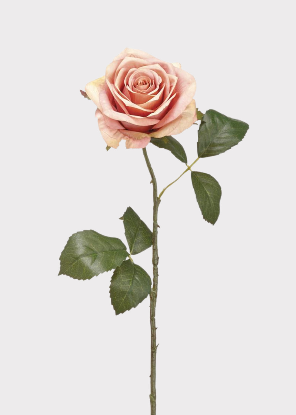 Sunset Pink Silk Rose Flower