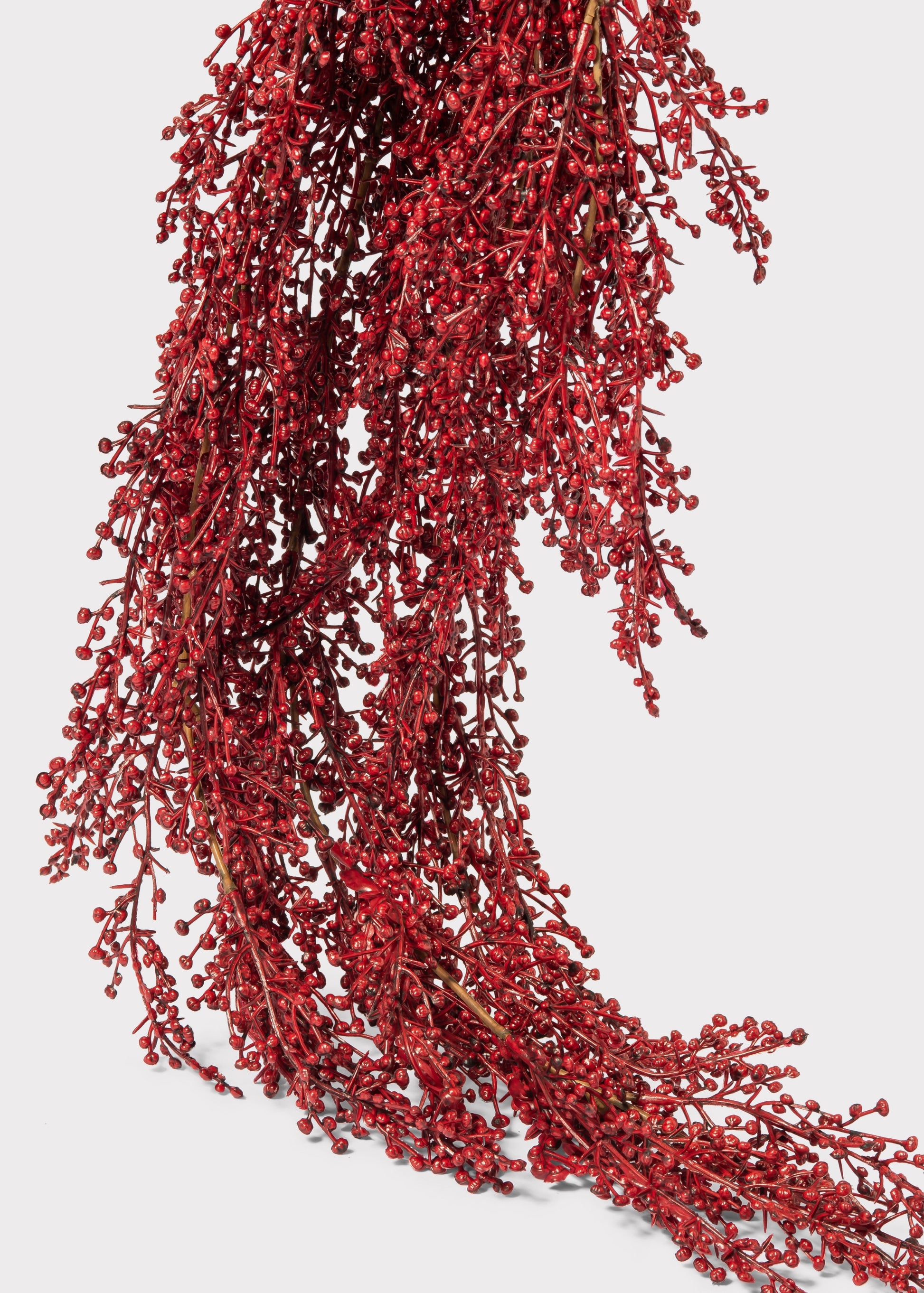 Close-up of a Burgundy Fake Sedum Hanging Succulent Bush