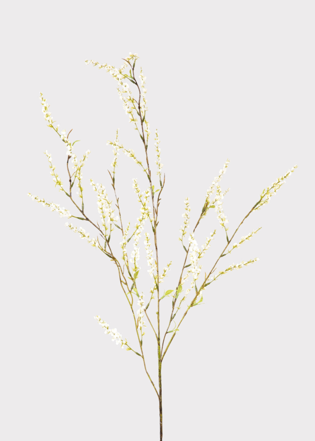 Artificial Spirea Wildflower Branch in White 