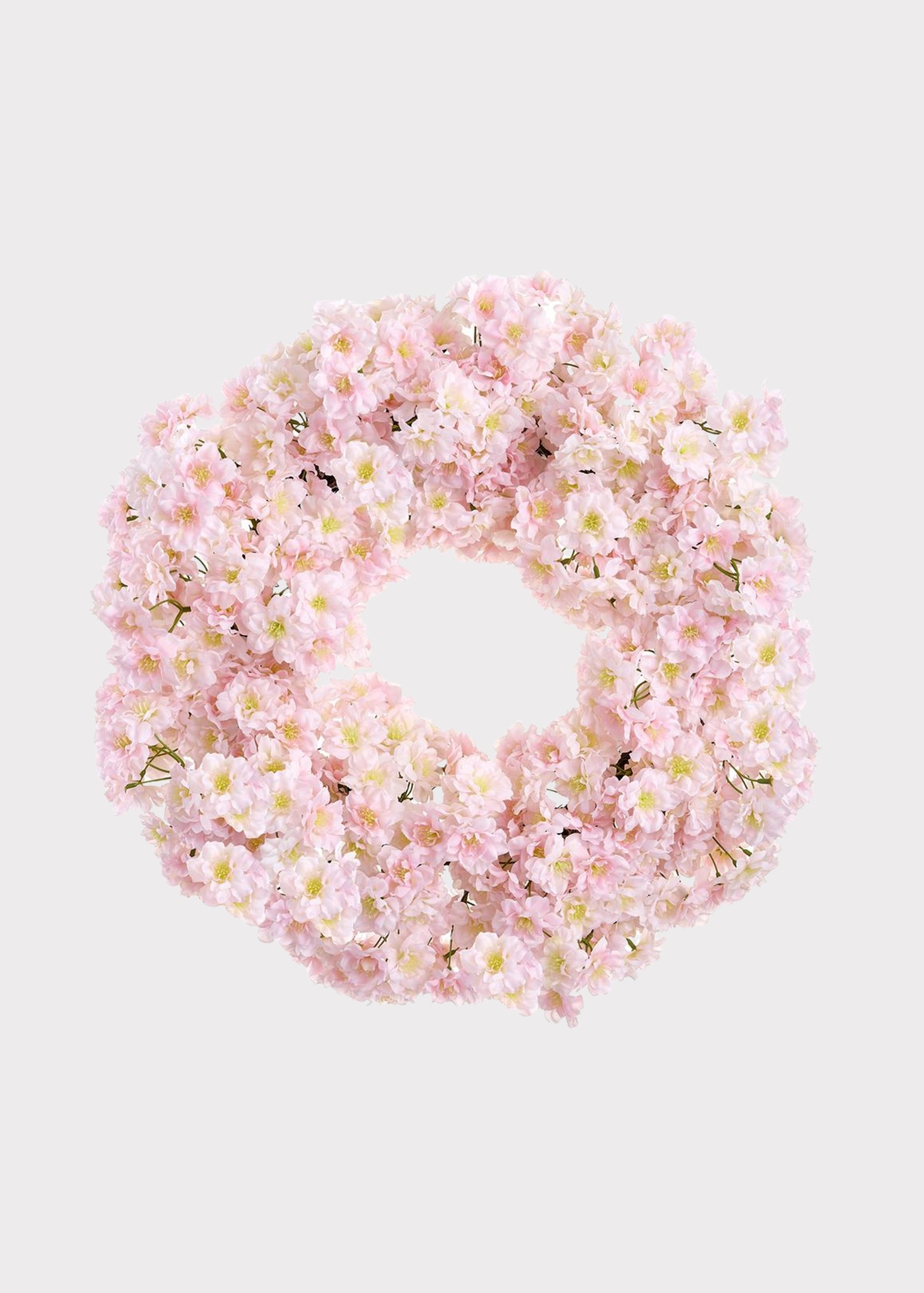 Blush Pink Fake Cherry Blossom Wreath