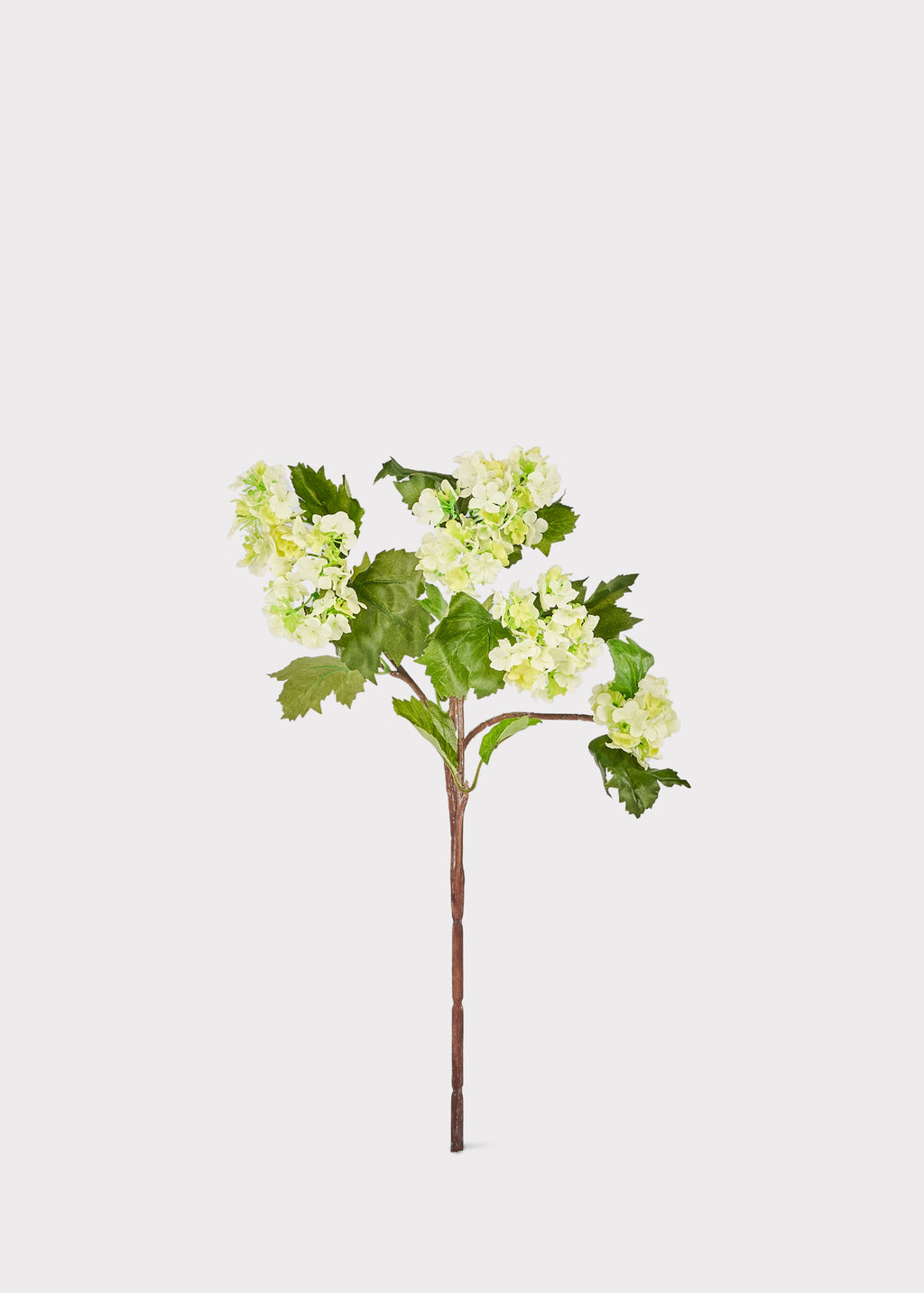 Green Artificial Snowball Flower Stem