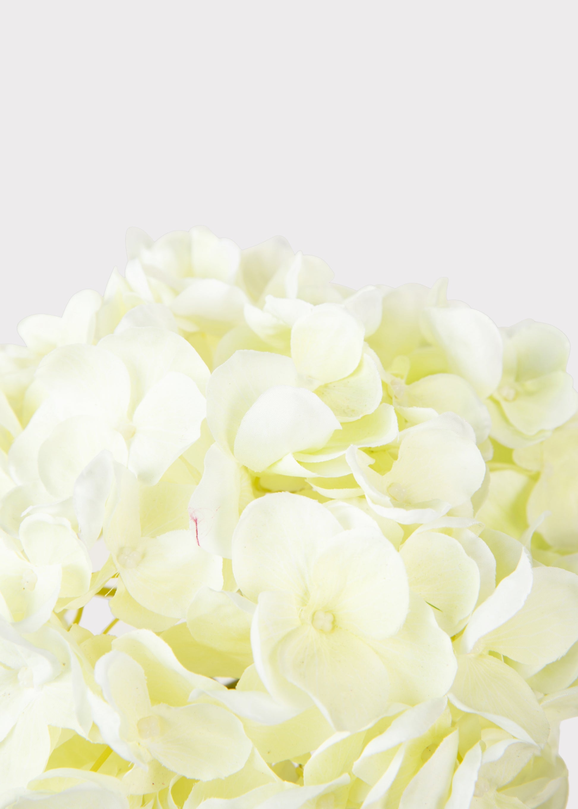 Close-up Lifelike Faux Hydrangea