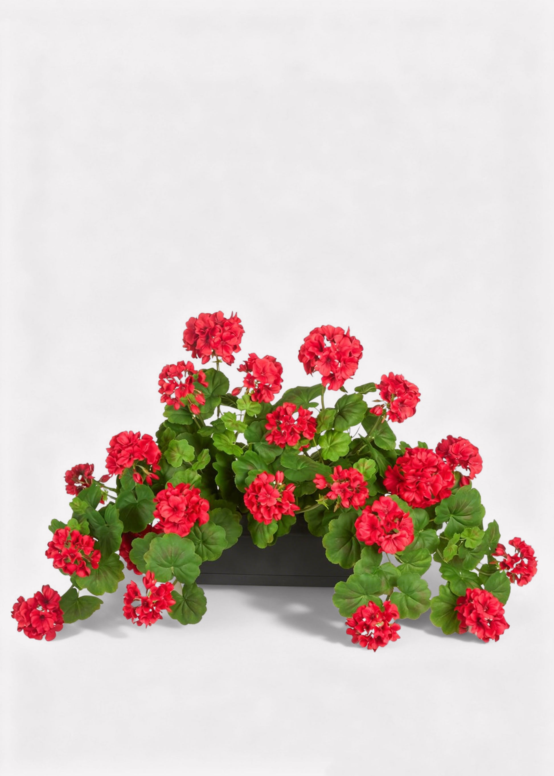 Red Artificial Geranium Arrangement