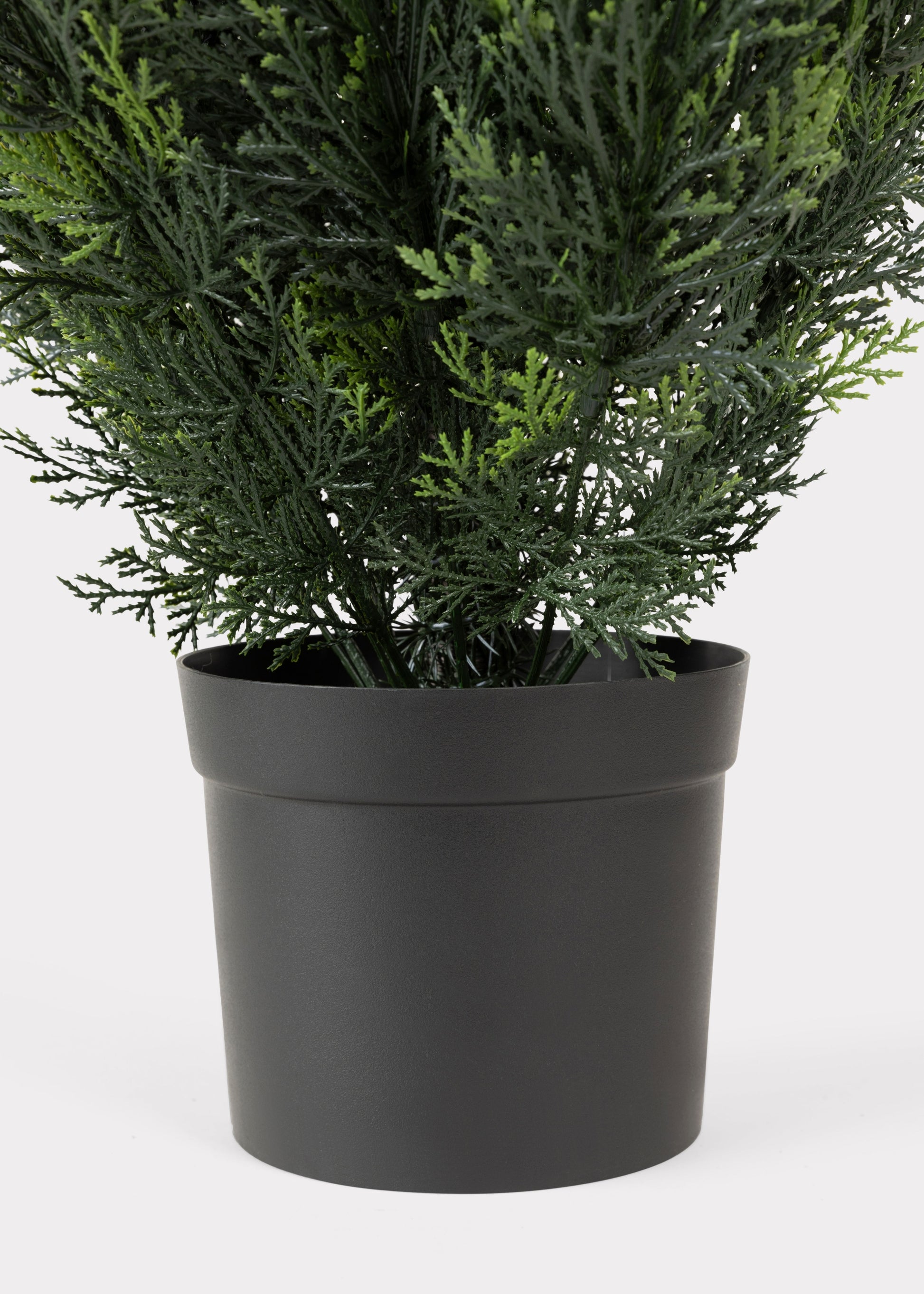 plant pots for topiary trees Fake UV Treated Indoor/Outdoor Cedar Topiary Tree in Pot