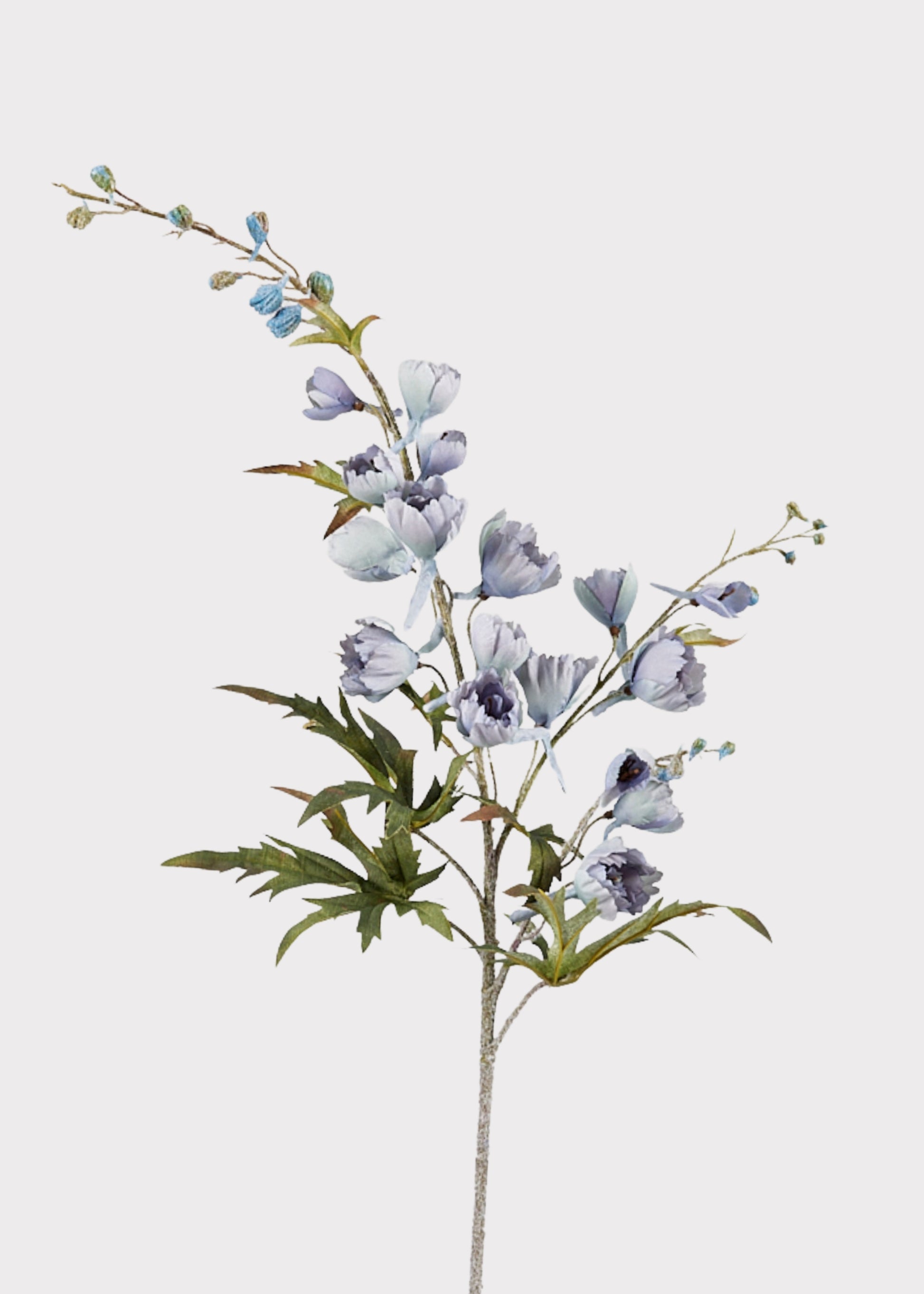 Artificial Soft Blue Delphinium Stem