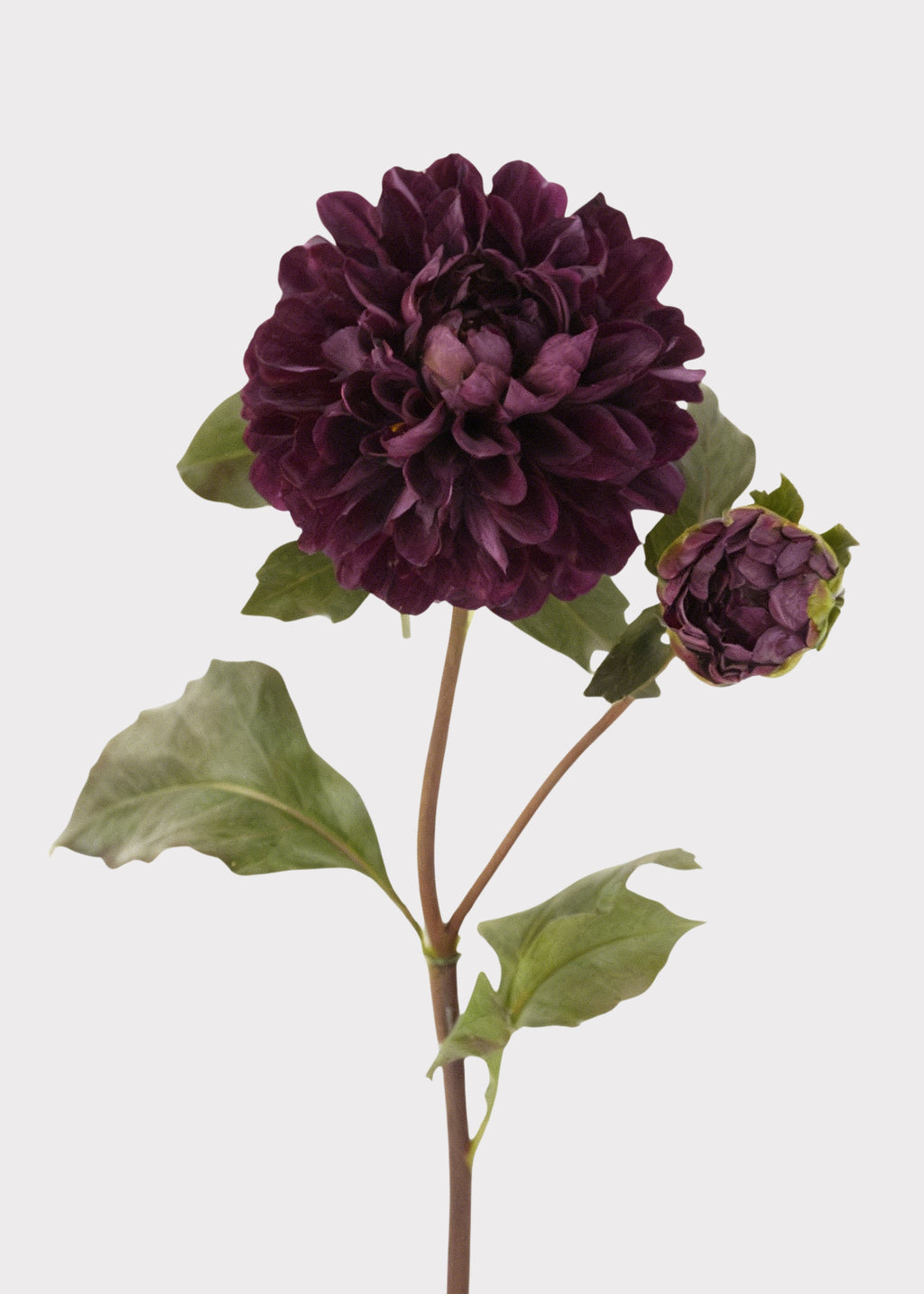 Artificial Dahlia Flower in Burgundy