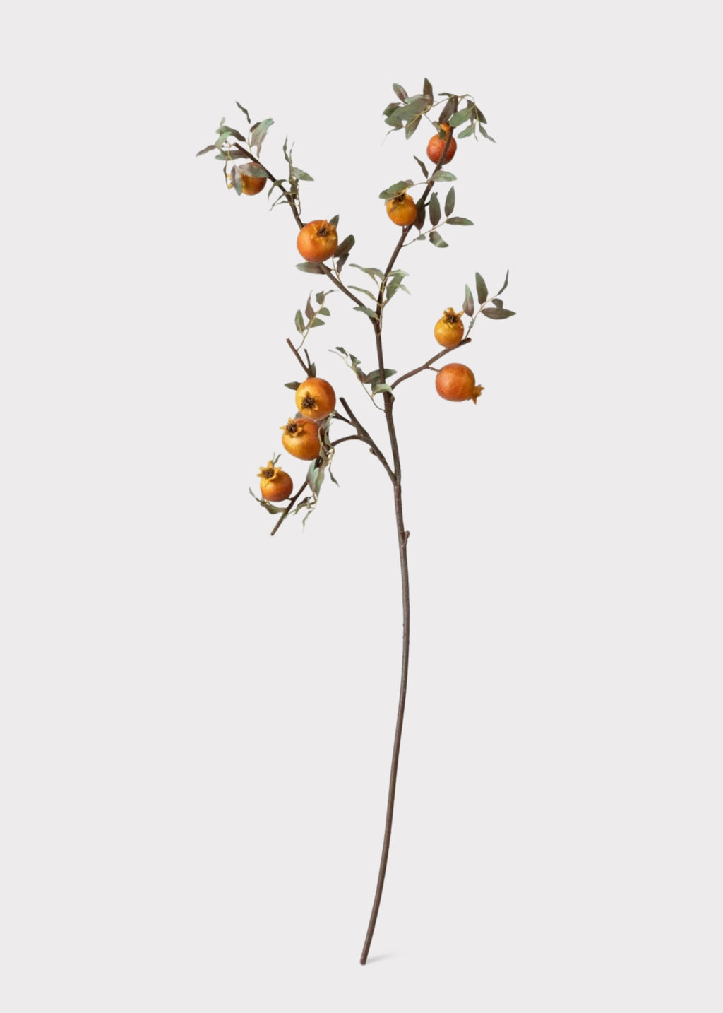 Artificial orange pomegranate branch 