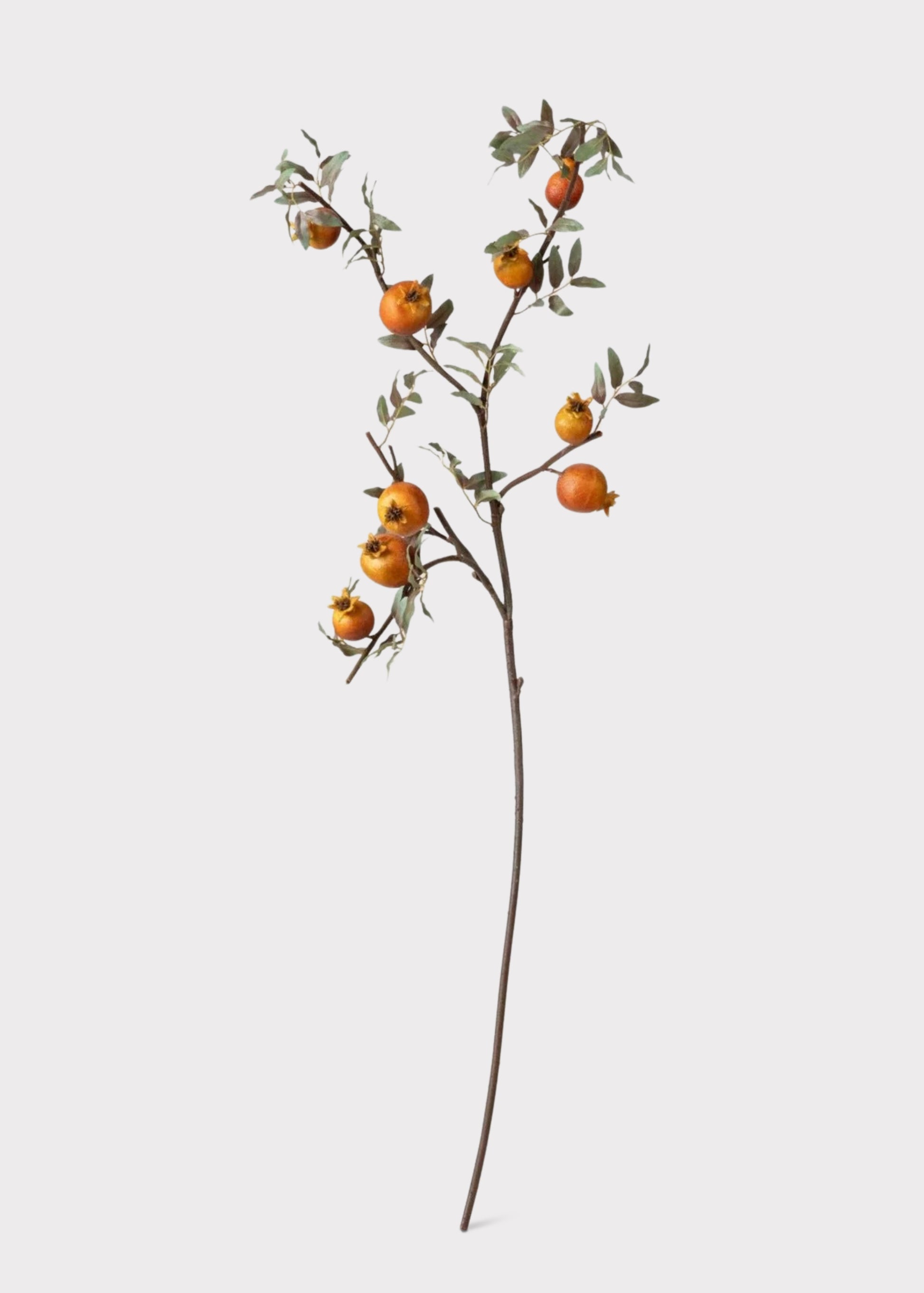 Artificial orange pomegranate branch 