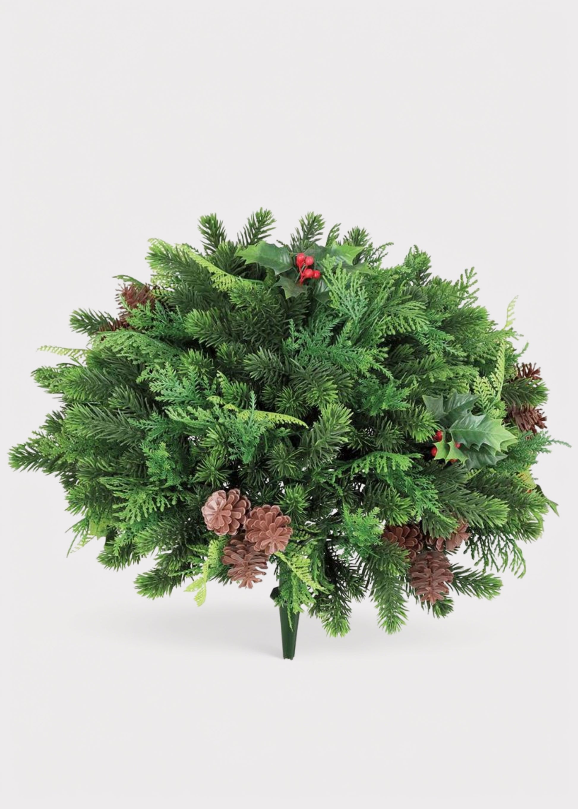Outdoor Fake Winter Pine Stake 
