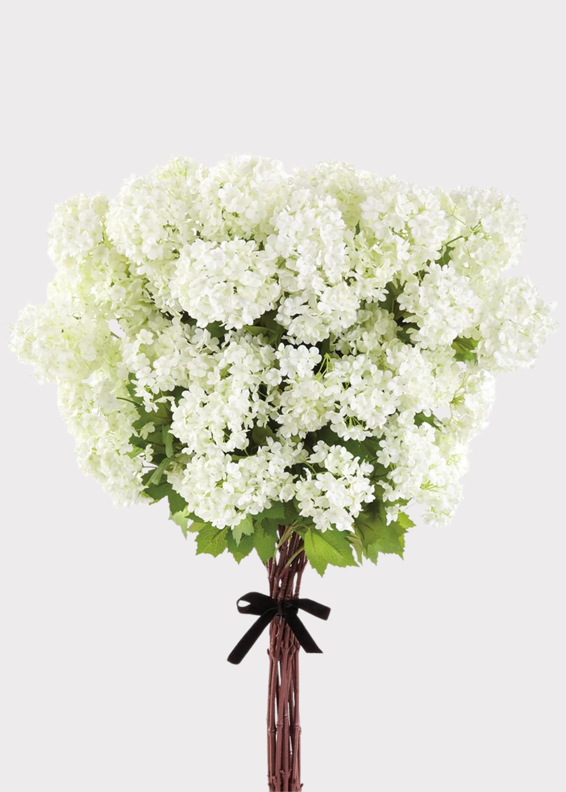 Large White Artificial Snowball Flower Bundle