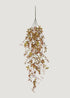 Autumn-Hued Faux Eucalyptus Hanging Bush