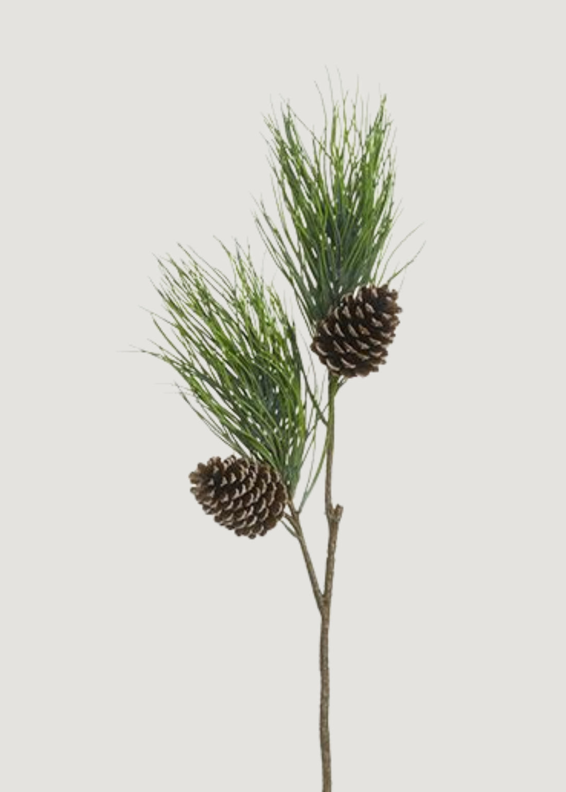 Tall Artificial Winter Pine Branch with Cones