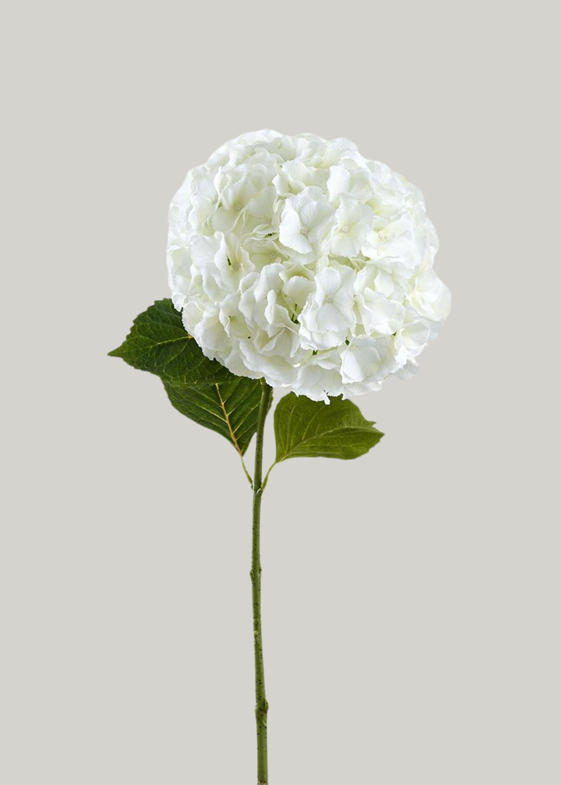 Fake Flowers White Hydrangea Stem
