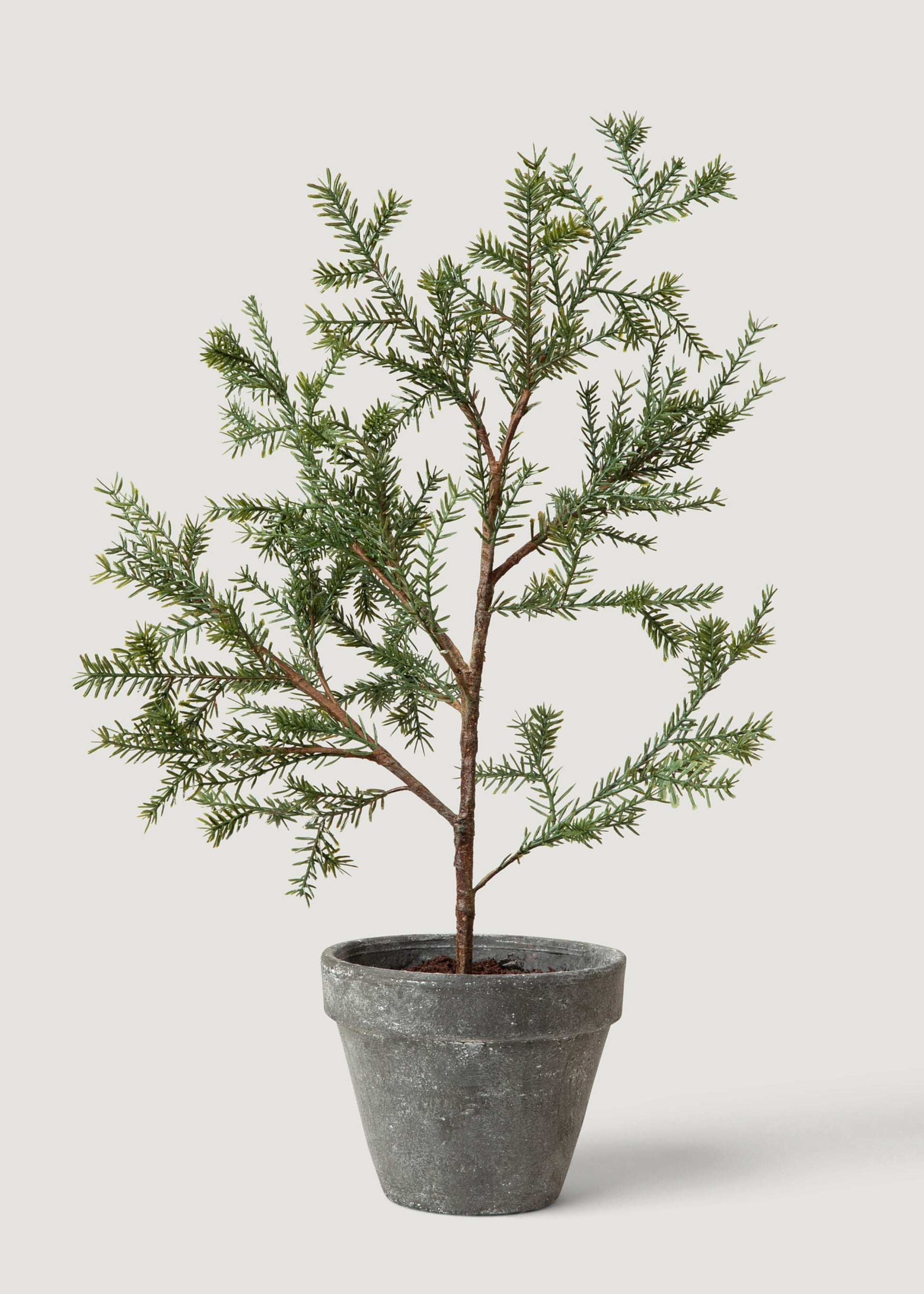 christmas tree planter pot Table Top Faux Pine Tree in Pot