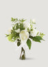 Large Cream White Faux Rose and Peony Mixed Bouquet