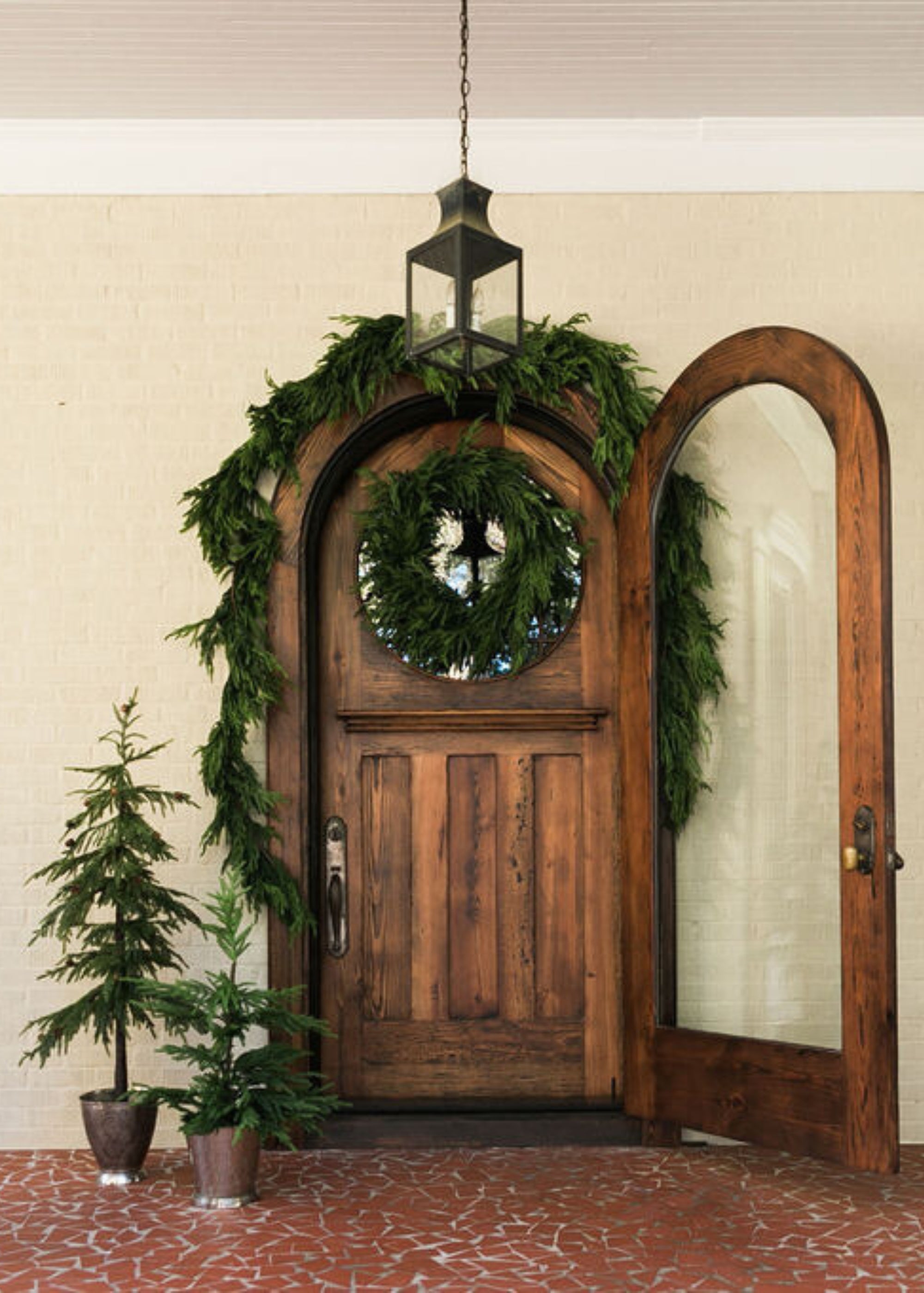 Real Touch Norfolk Pine Wreath | Afloral