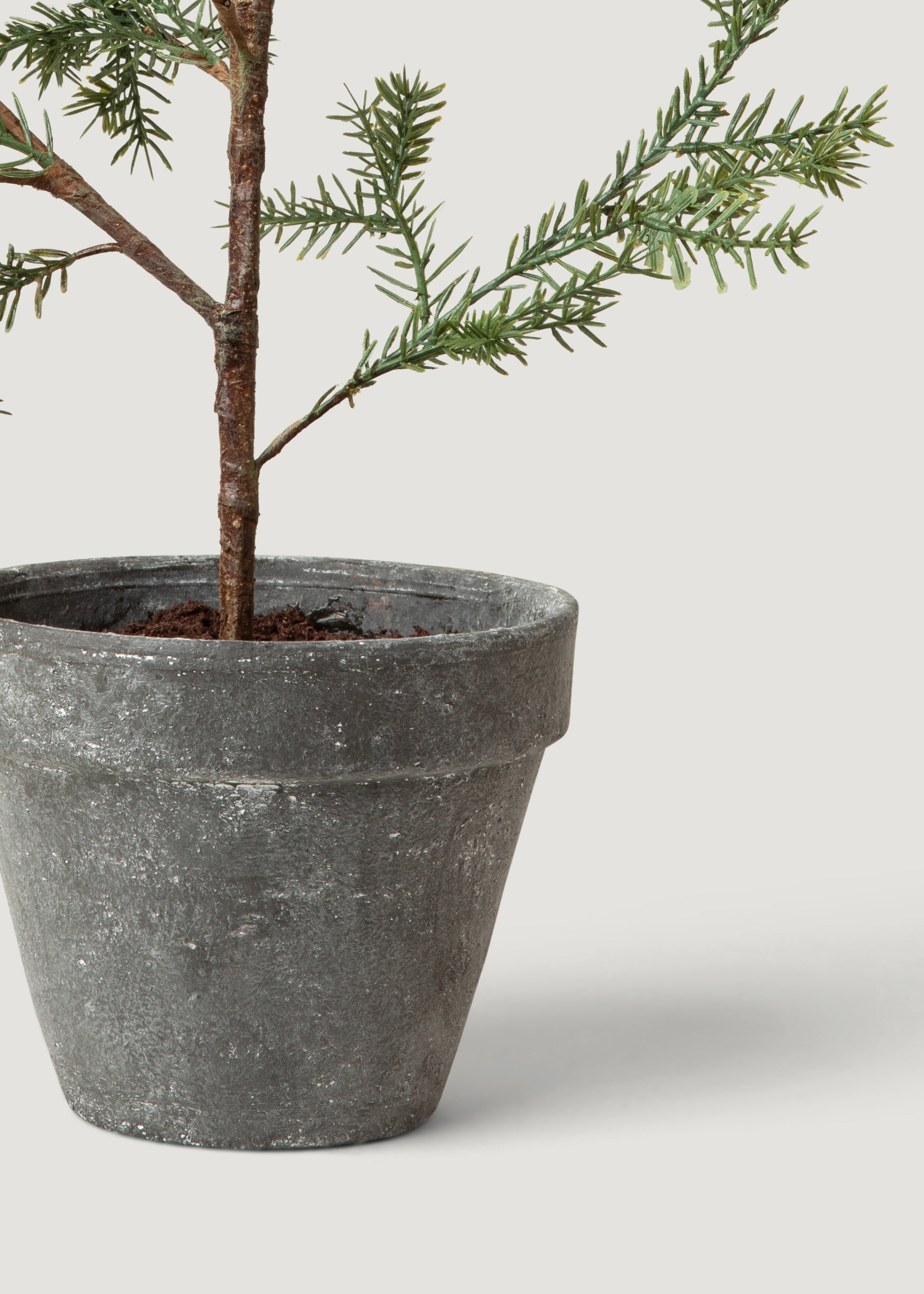 faux christmas tree planter pot Table Top Faux Pine Tree in Pot