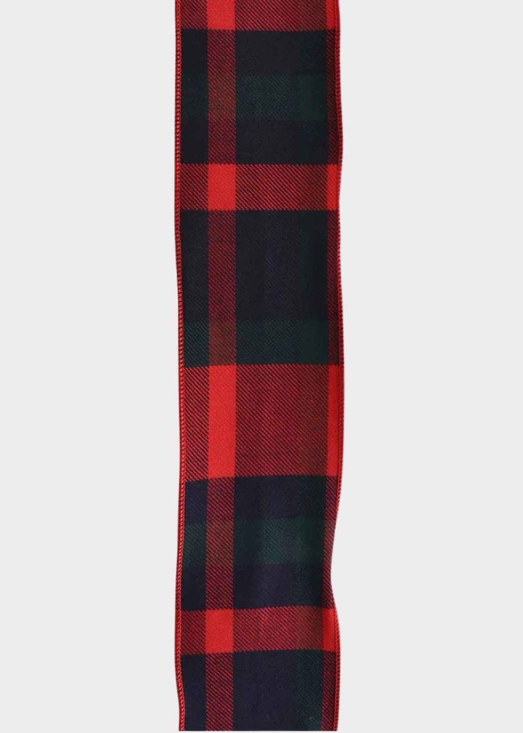 Red Flannel Plaid Ribbon 