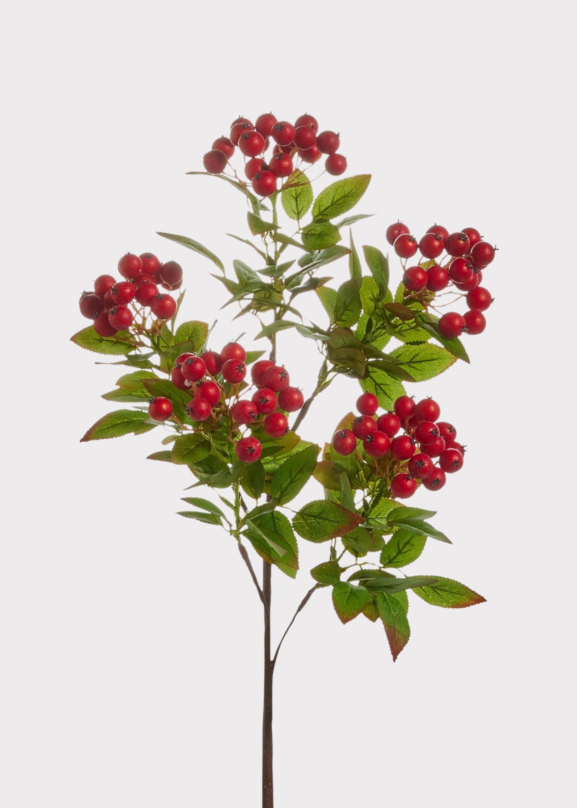 Red Artificial Holiday Berry Cluster Branch