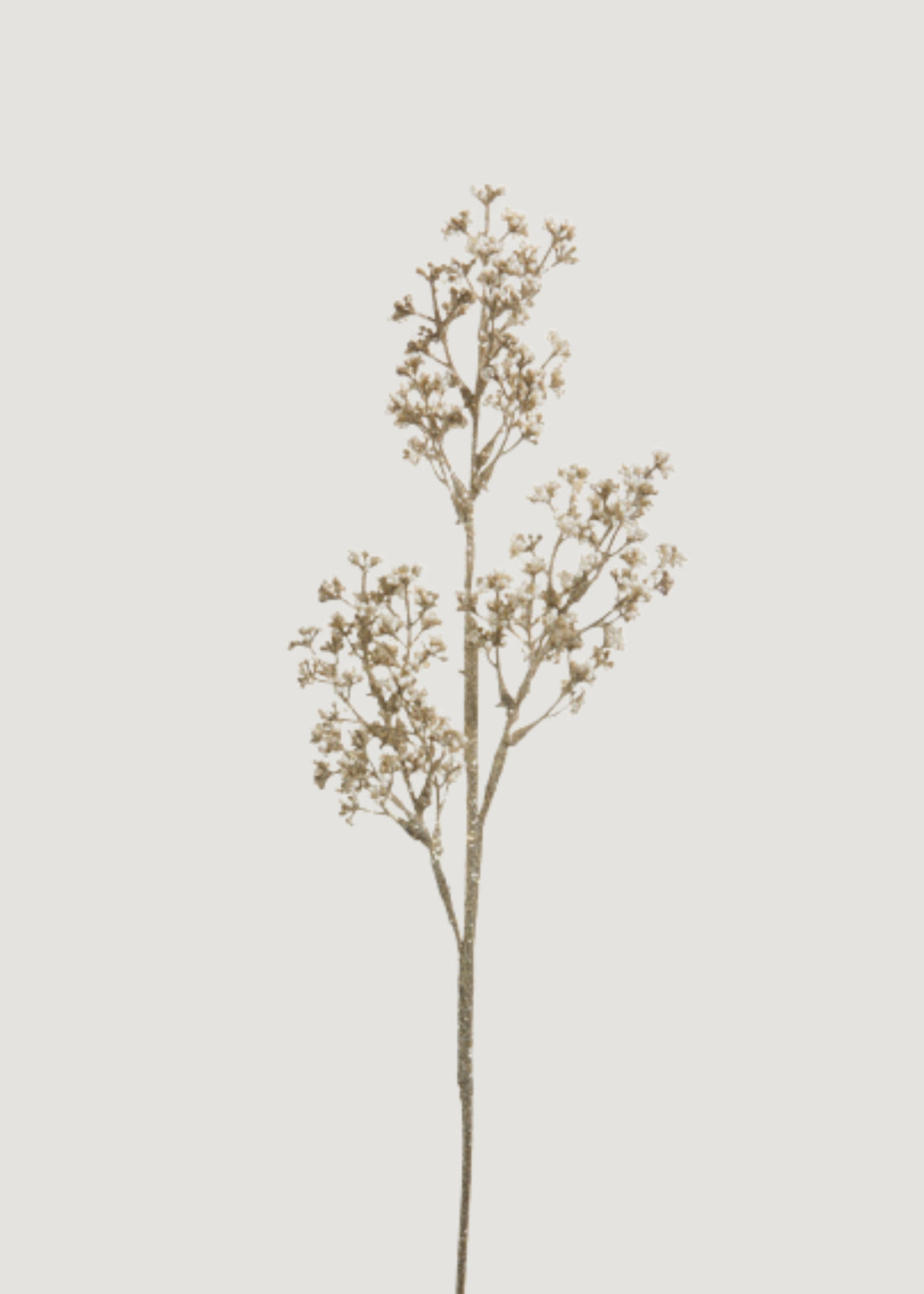 Fake Holiday Branch with Champagne Plastic Pearls