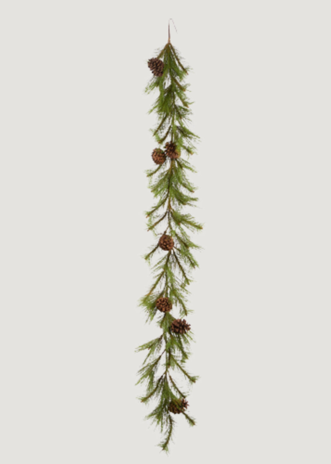 Fake Long Needle Pine and Cone Winter Garland 