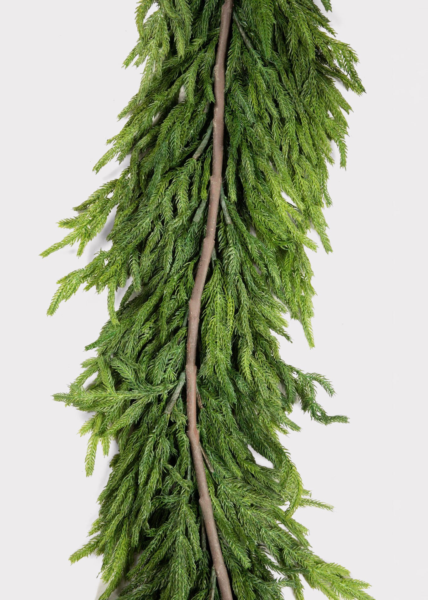 Deluxe norfolk pine garland back with flexible wire and full foliage 