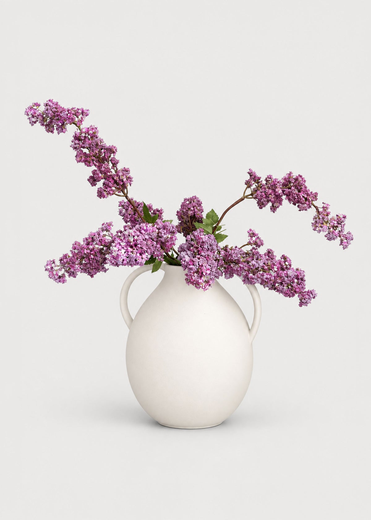 Faux Lilac Branches arranged in the Afloral Jug Vase