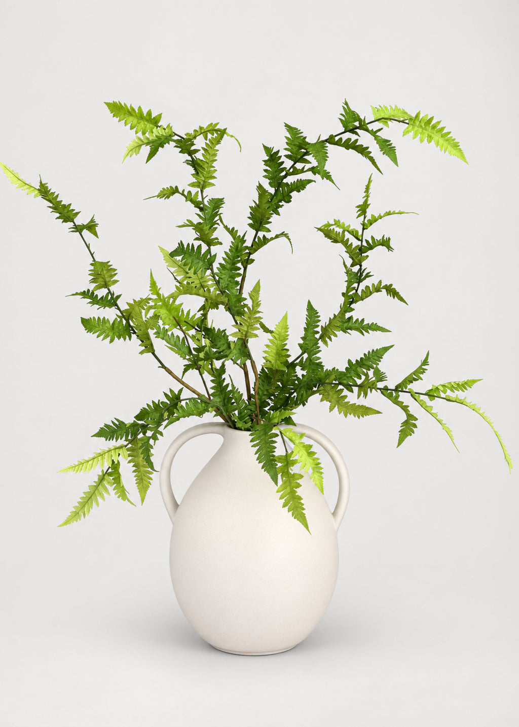 artificial statement ferns arranged in the afloral jug vase