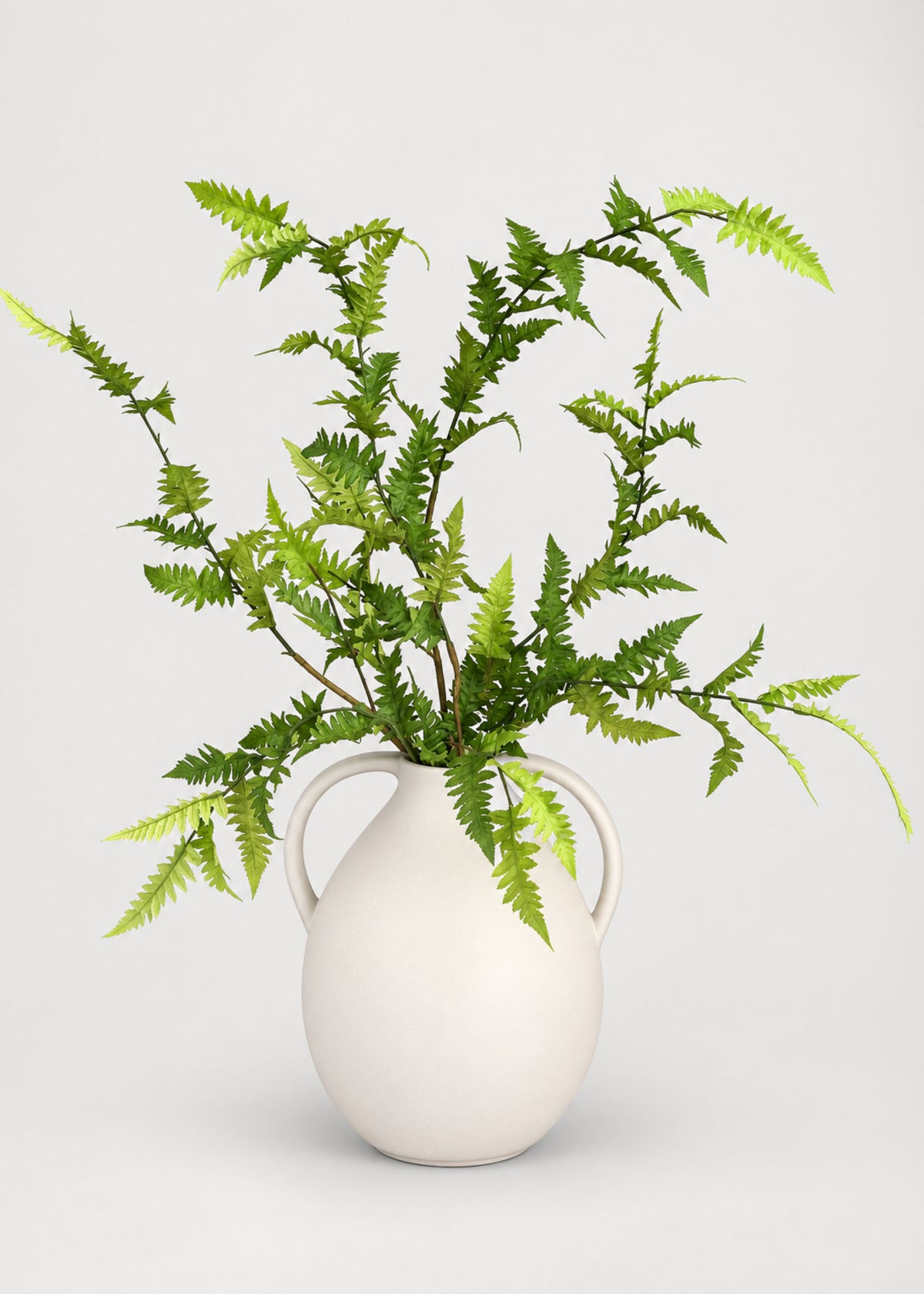 artificial statement ferns arranged in the afloral jug vase