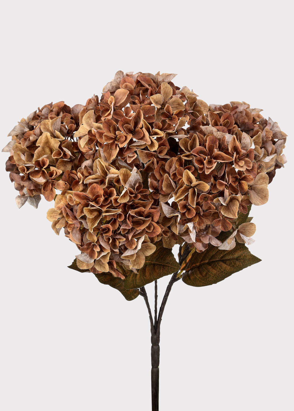 Brown Artificial Hydrangea Bush