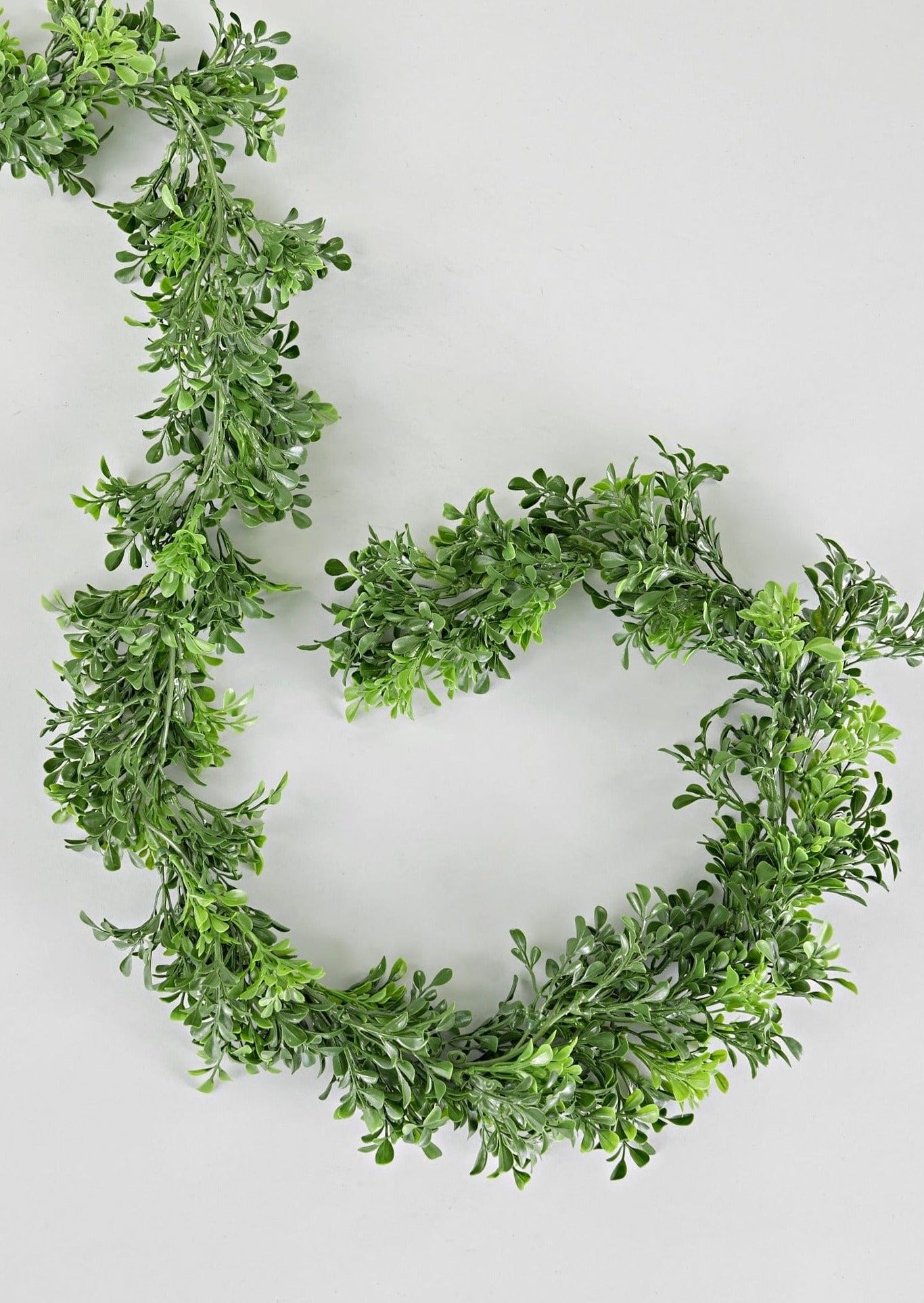 Artificial Green Garlands UV Protected Outdoor Boxwood Garland at Afloral