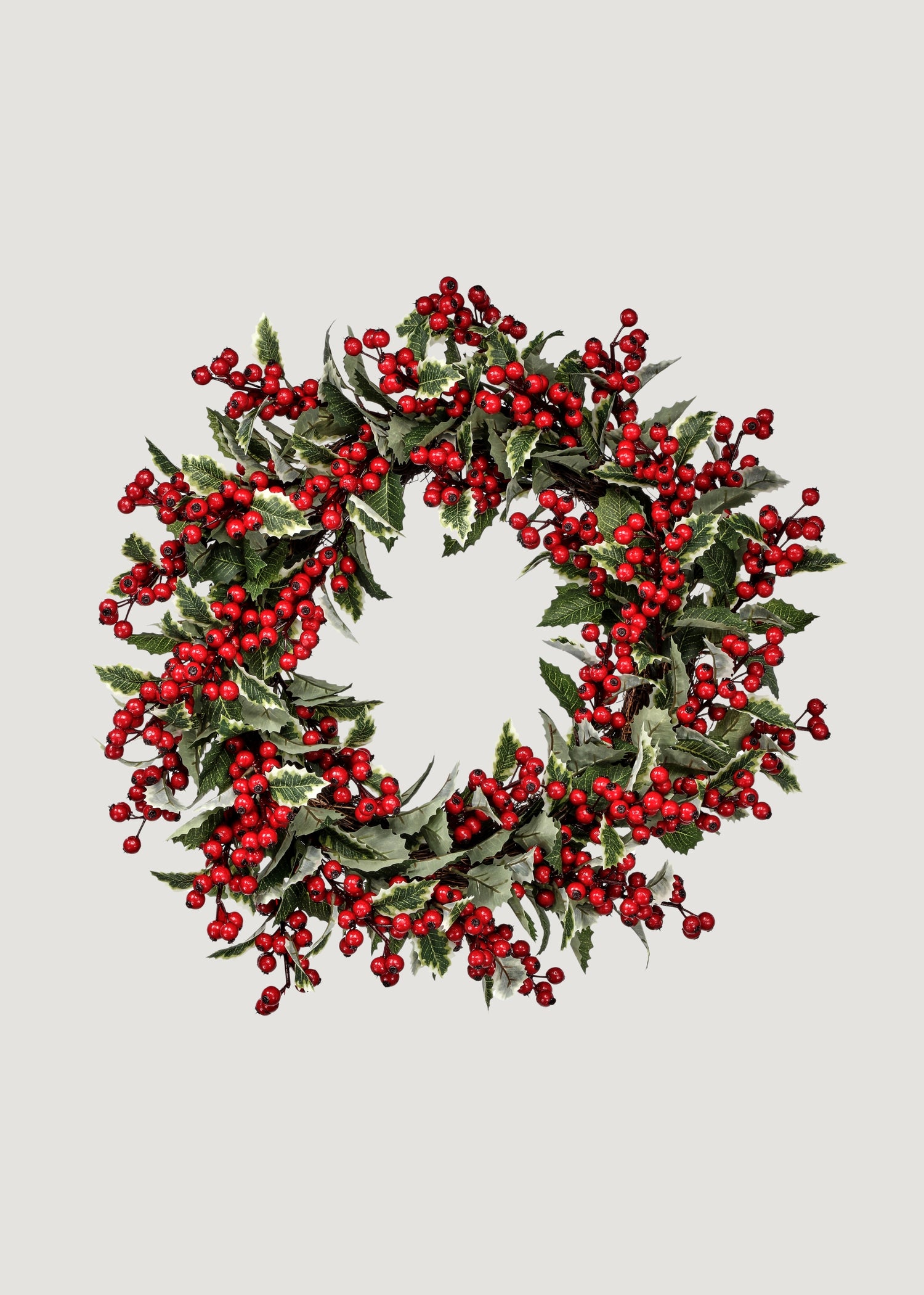 Winter Holly and Berry Wreath