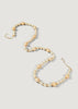 Christmas Decor Wood Bead Garland in Cream and Beige