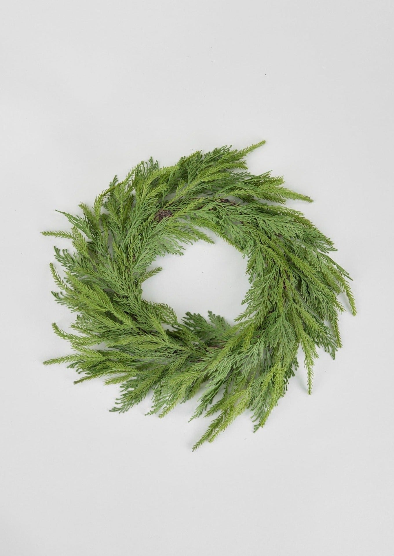 Afloral Faux Outdoor Winter Wreaths UV Protected Cedar Wreath