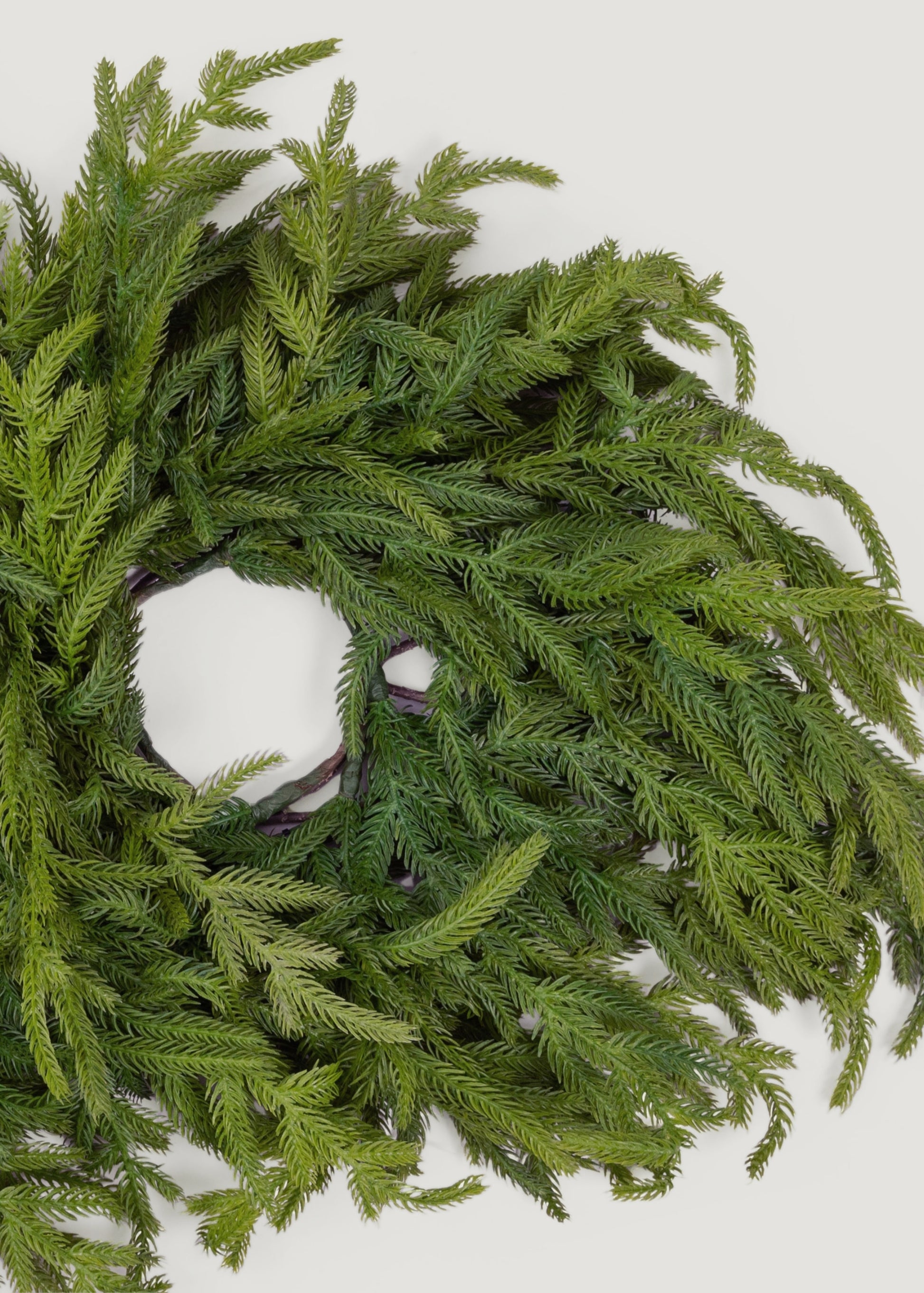 Close-up of Norfolk Pine Candle Centerpiece