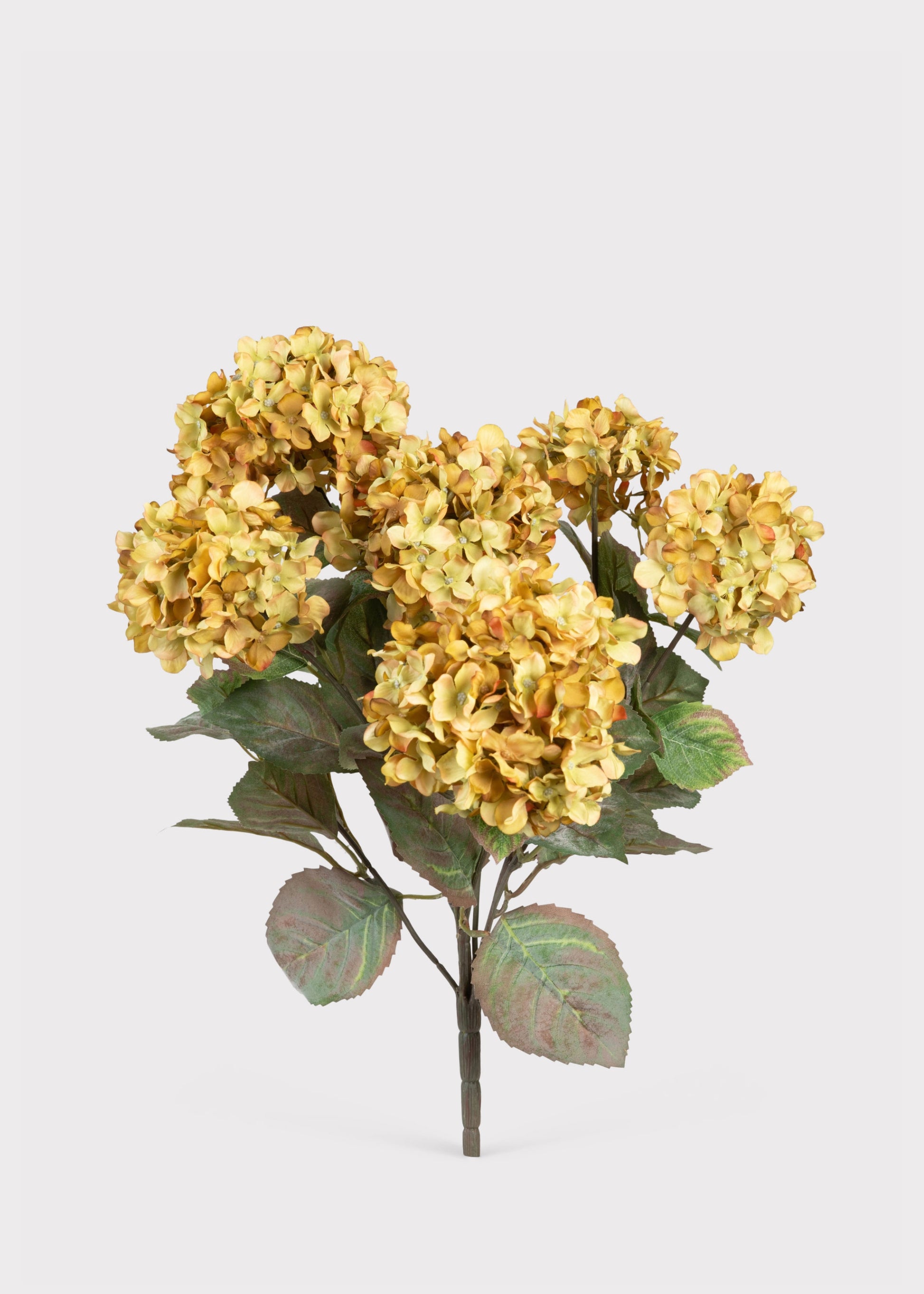 Vintage Antique Green Fake Hydrangea Bush