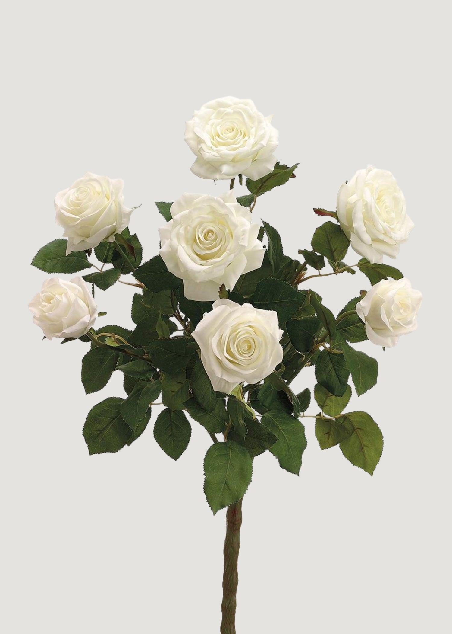 Artificial White Rose Bush
