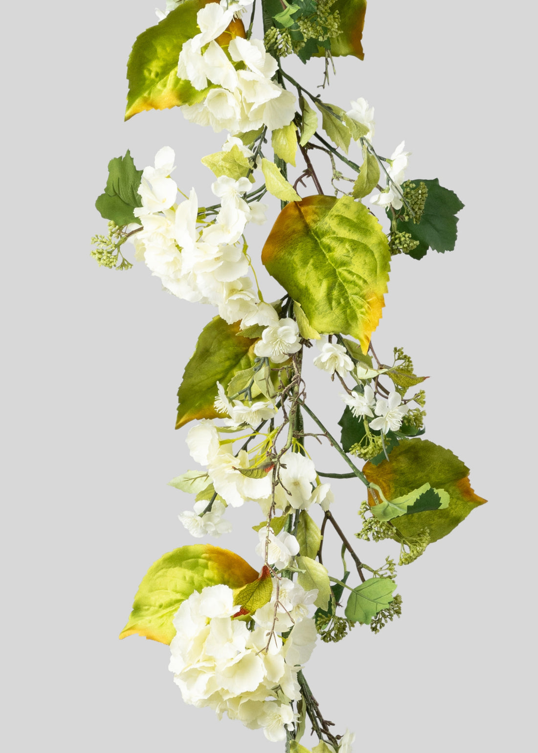 Close up of Artificial Hydrangea Garland 
