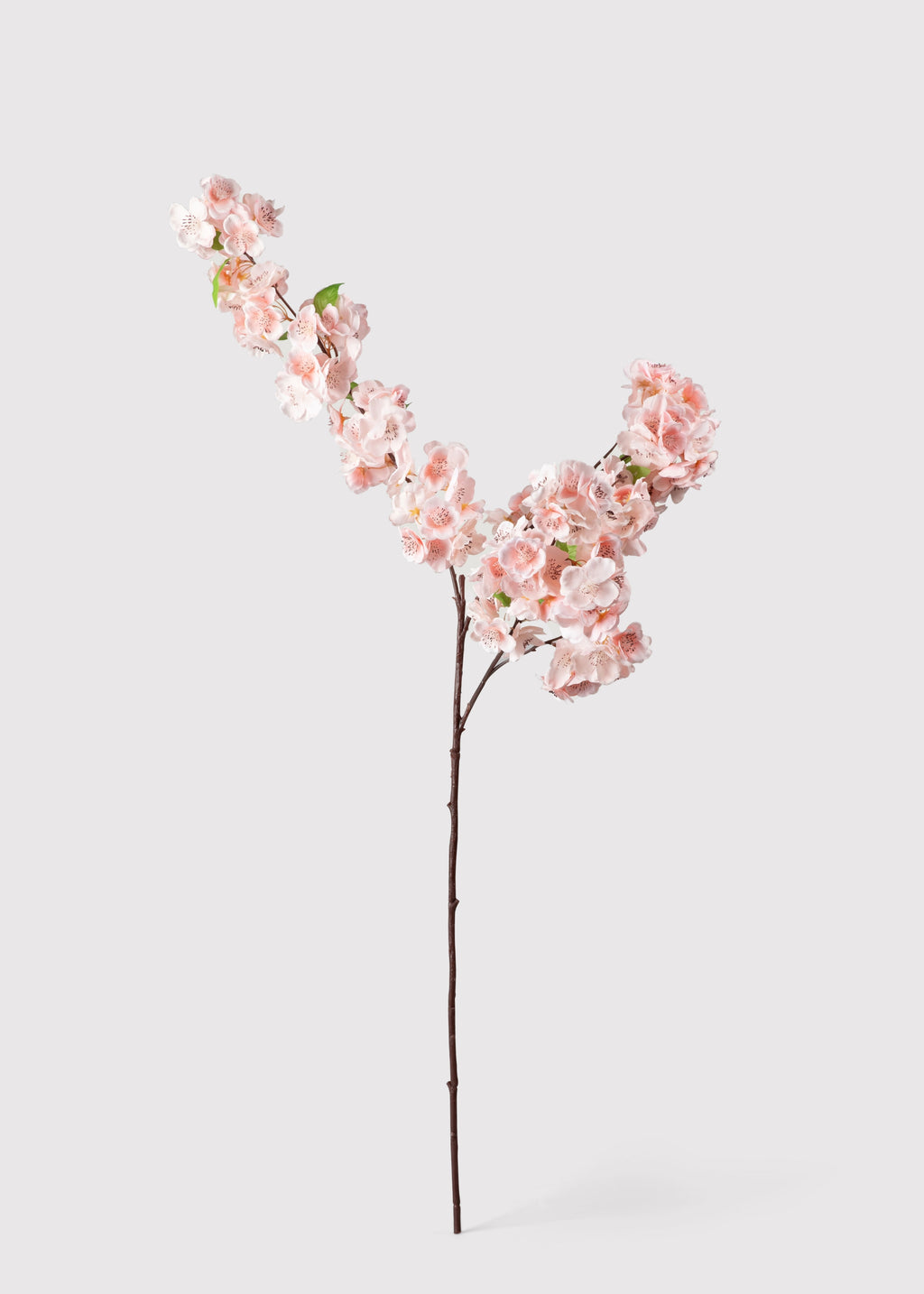 Faux Pink Cherry Blossom Stem
