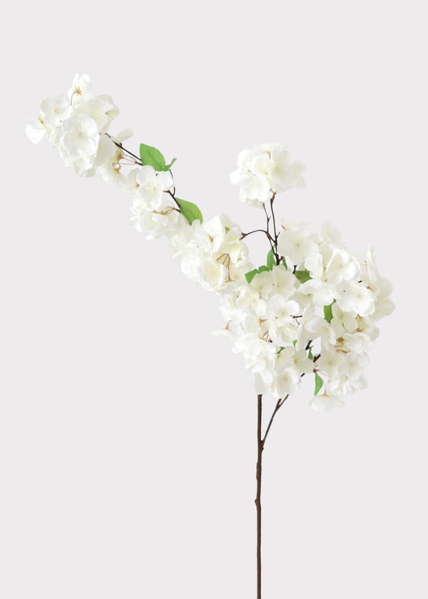 Luxe Artificial Flowers White Faux Cherry Blossoms at Afloral