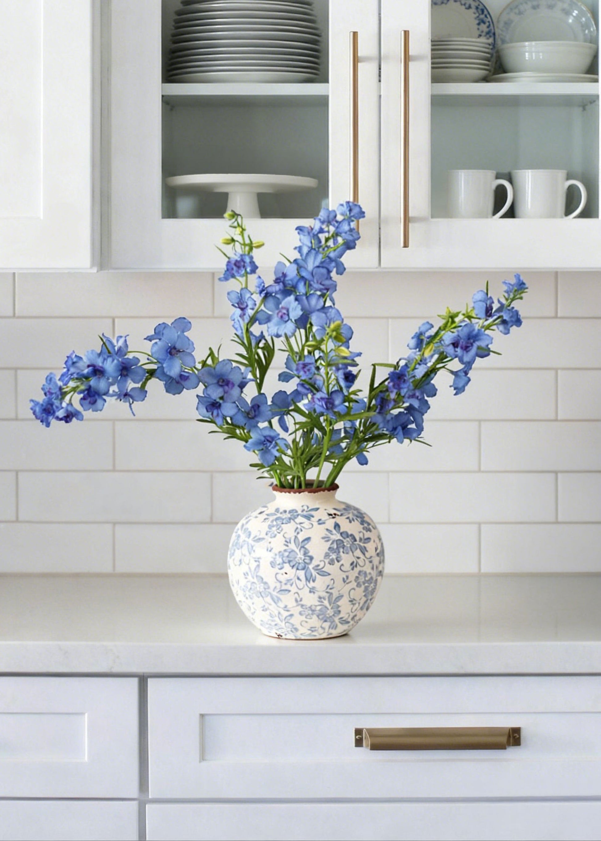 Artificial Blue Delphiniums