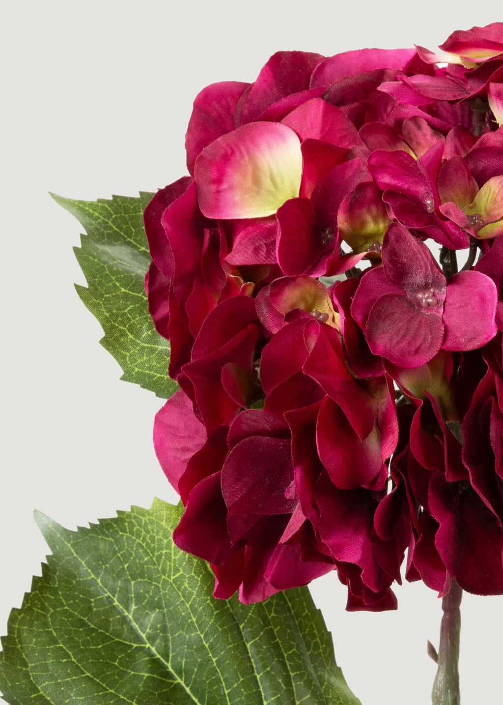 Close-up of Deep Pink Faux Hydrangea