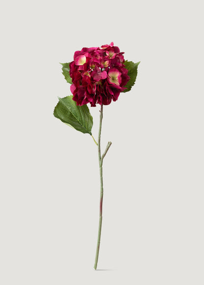 Fake Blooming Hydrangea in Deep Pink 