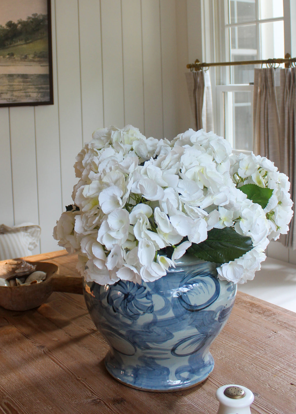 White Artificial Hydrangeas