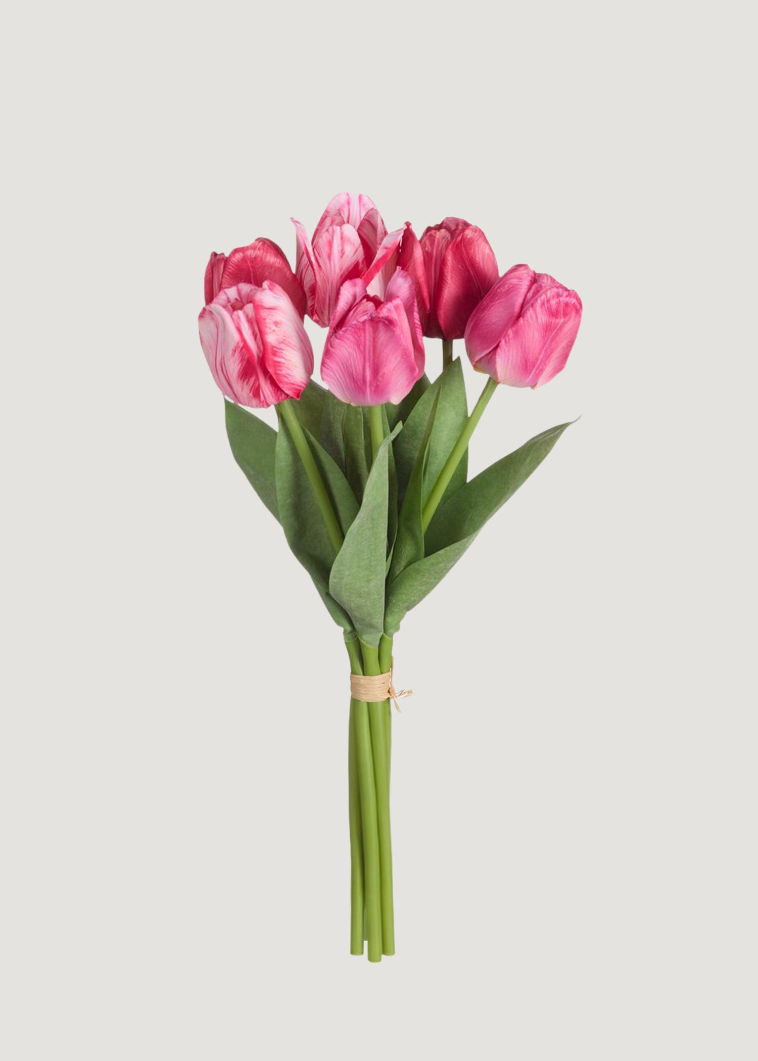 Dark Pink Fake Tulip Flower Bundle